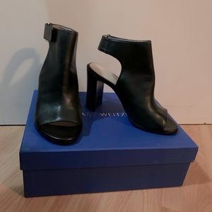 Stuart Weitzman Front Room Leather Booties